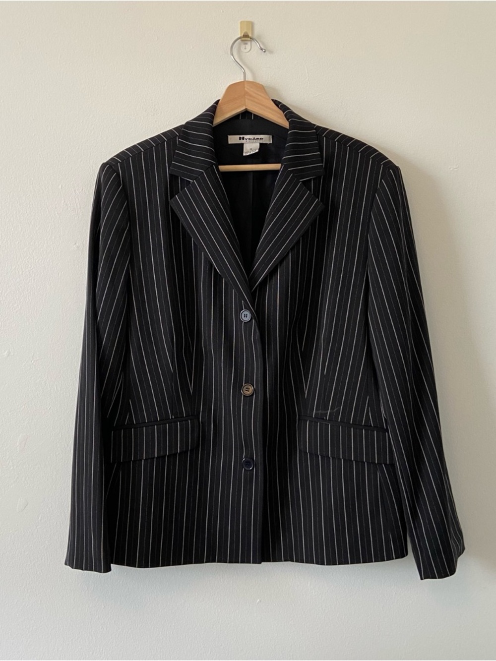 Vintage Nygard Black Pinstripe Blazer